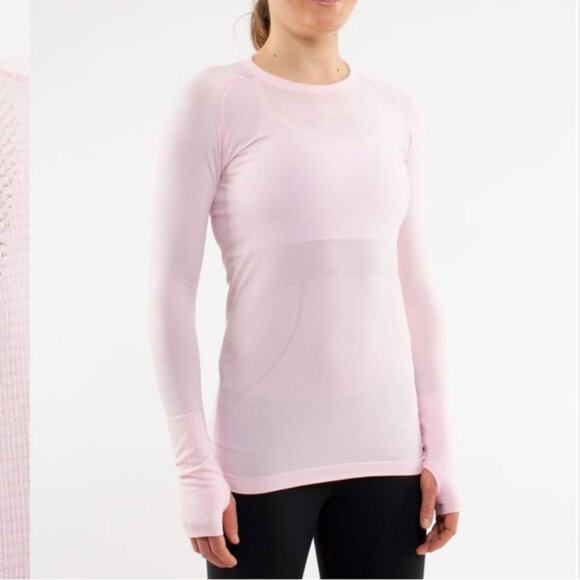 Lululemon run Swiftly Tech Long SleevePig Pink - Picture 1 of 3